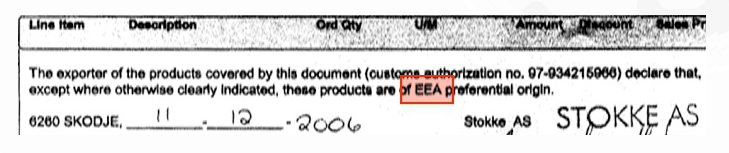 원산지 국가 표기 예시
